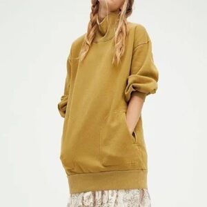 We the Free Funnel Neck Sweatshirt Dress (Size XS) NEW WITH TAGS